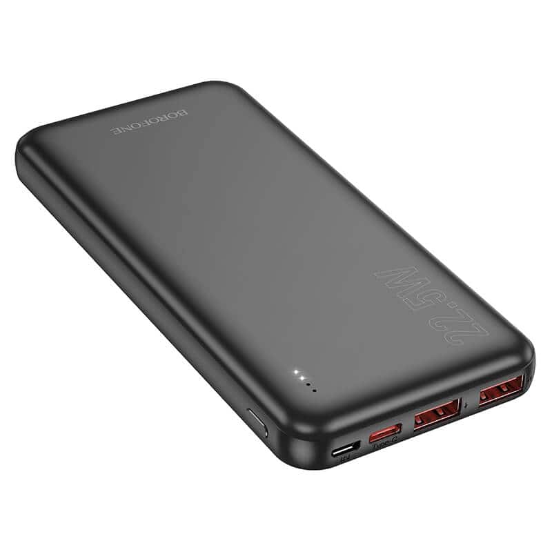 BOROFONE (BJ38) 10000mAh PD20W Fast Charging Charger 4 Ports (2 USB A + 1 USB Type C +1 Micro USB) Portable Power Bank BOROFONE (BJ38) 10000mAh PD20W Fast Charging Charger 4 Ports (2 USB A + 1 USB Type C +1 Micro USB) Portable Power Bank